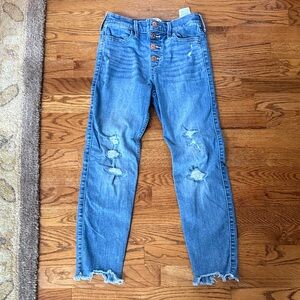Abercrombie Kids Blue Ripped Jeans